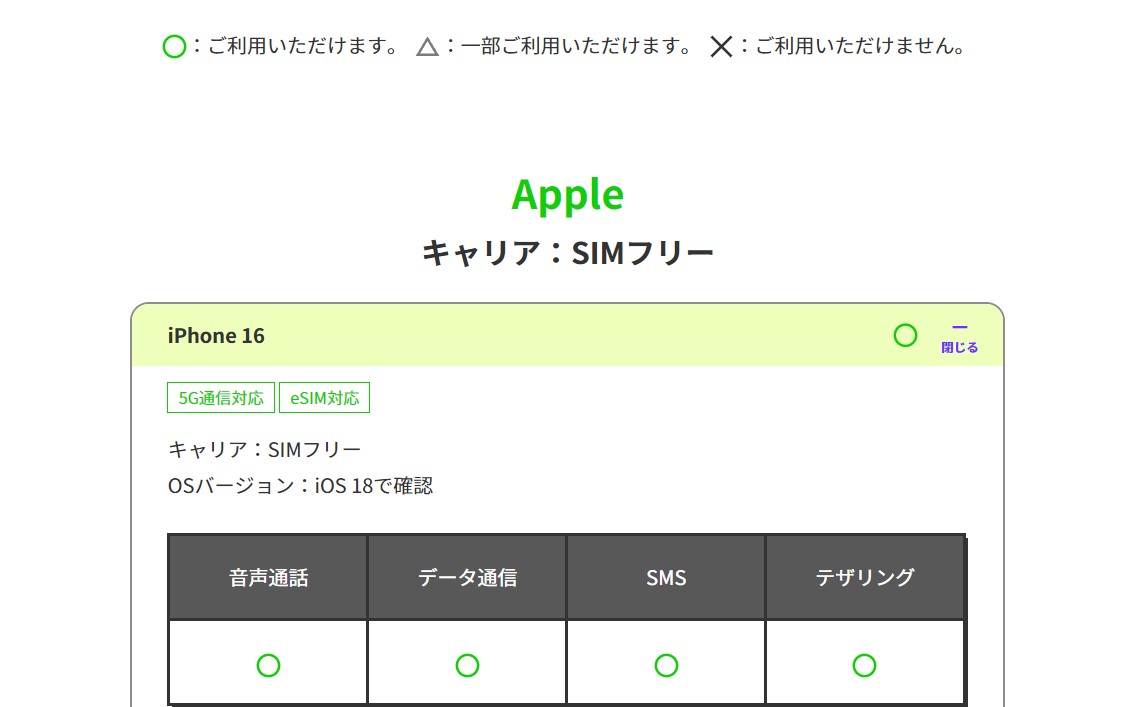 LINEMO動作確認